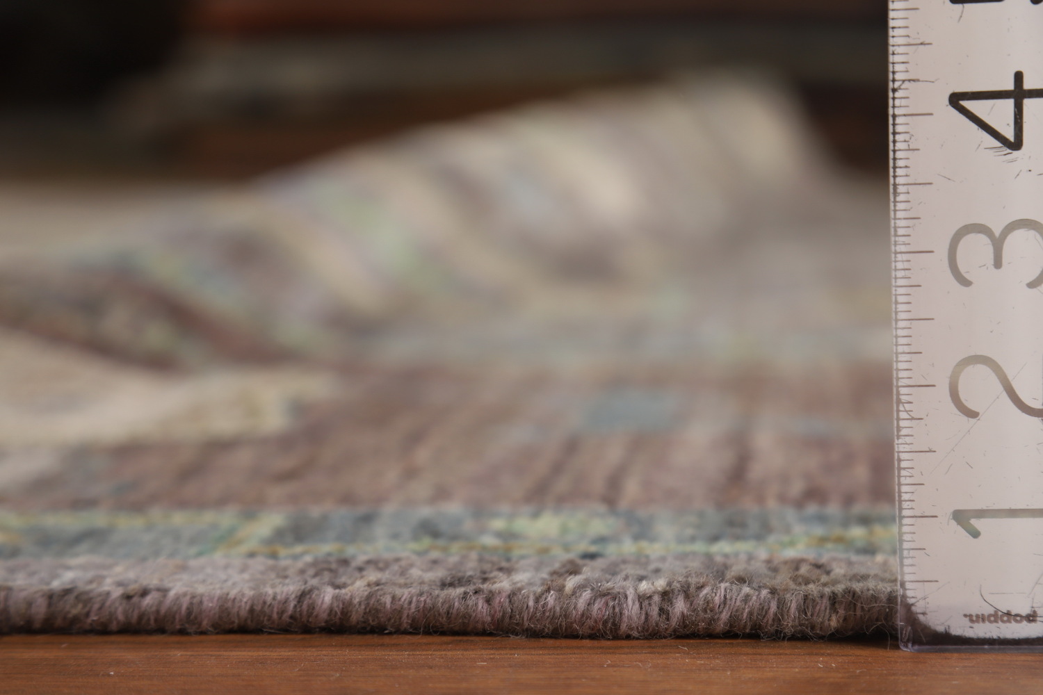 Vegetable Dye Brown Oushak Turkish Area Rug 9x12