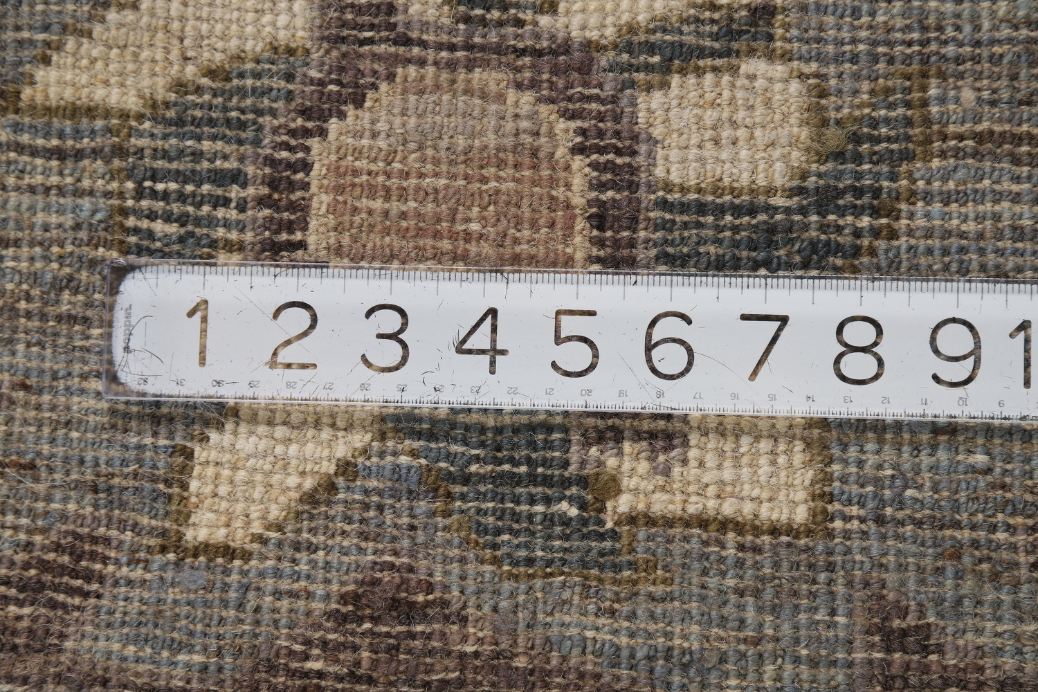 Vegetable Dye Brown Oushak Turkish Area Rug 9x12