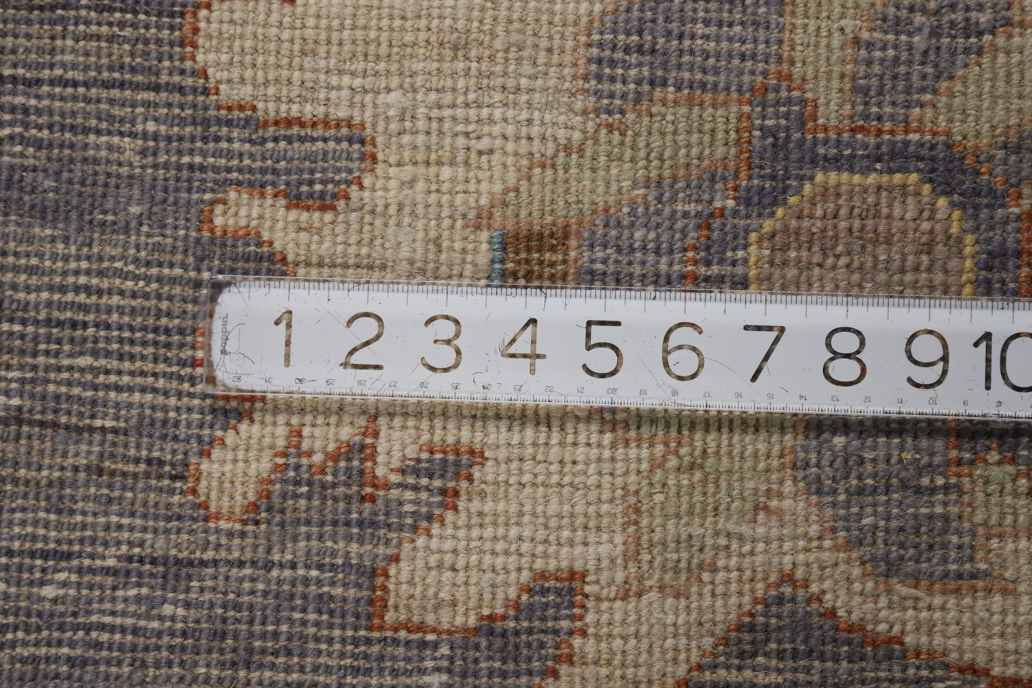 Vegetable Dye Floral Oushak Turkish Area Rug 9x12