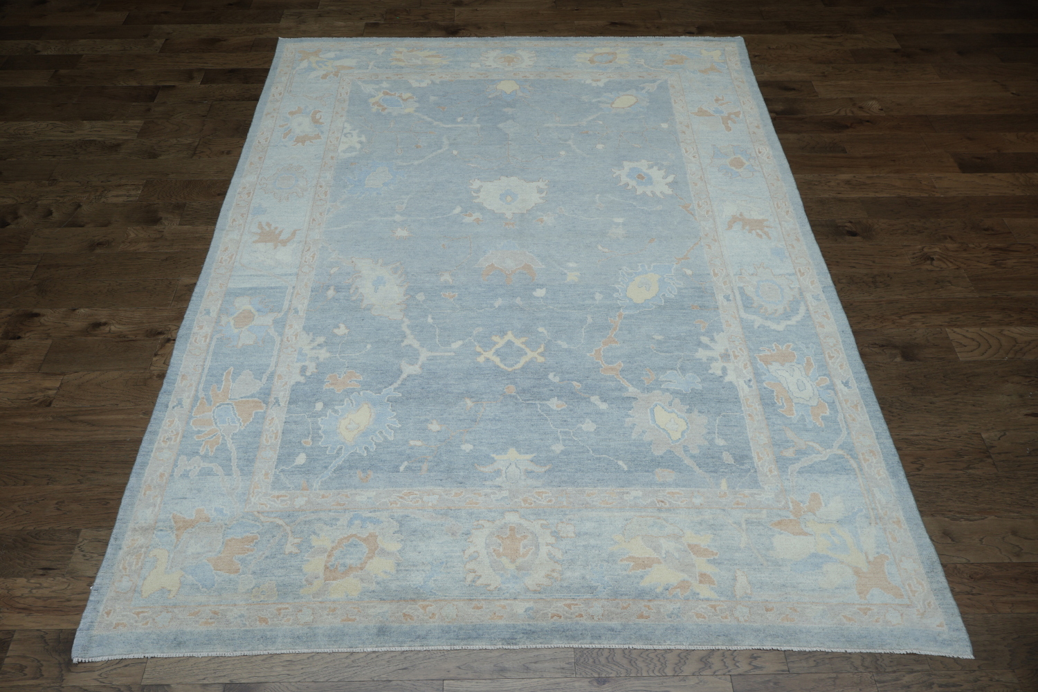 Vegetable Dye Oushak Turkish Area Rug 8x12