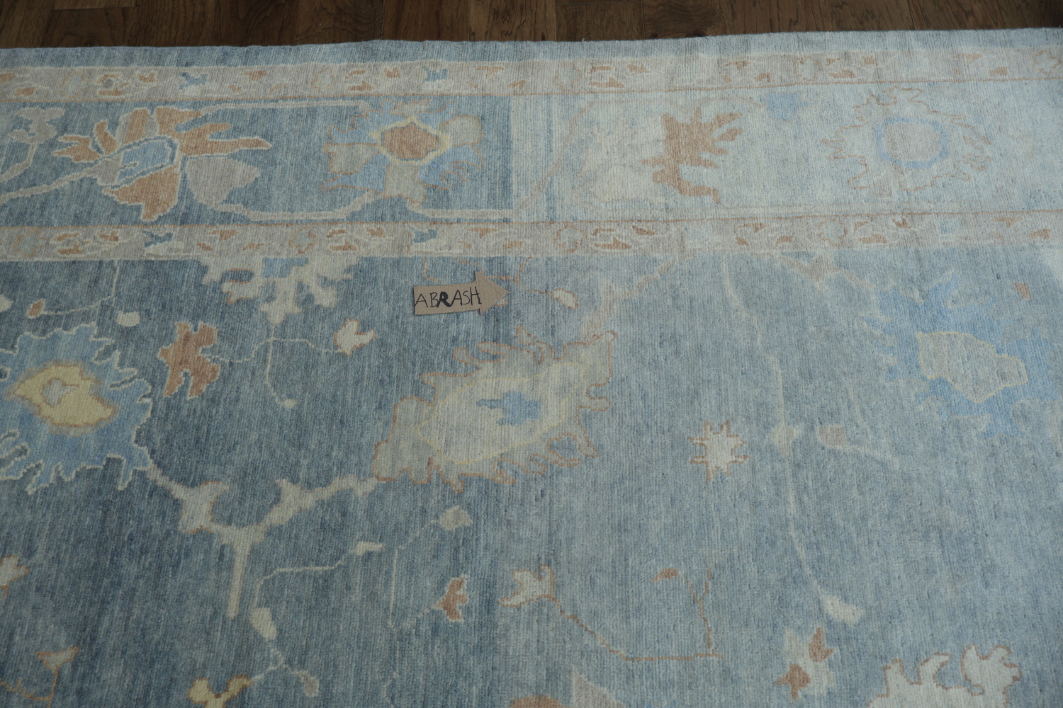 Vegetable Dye Oushak Turkish Area Rug 8x12