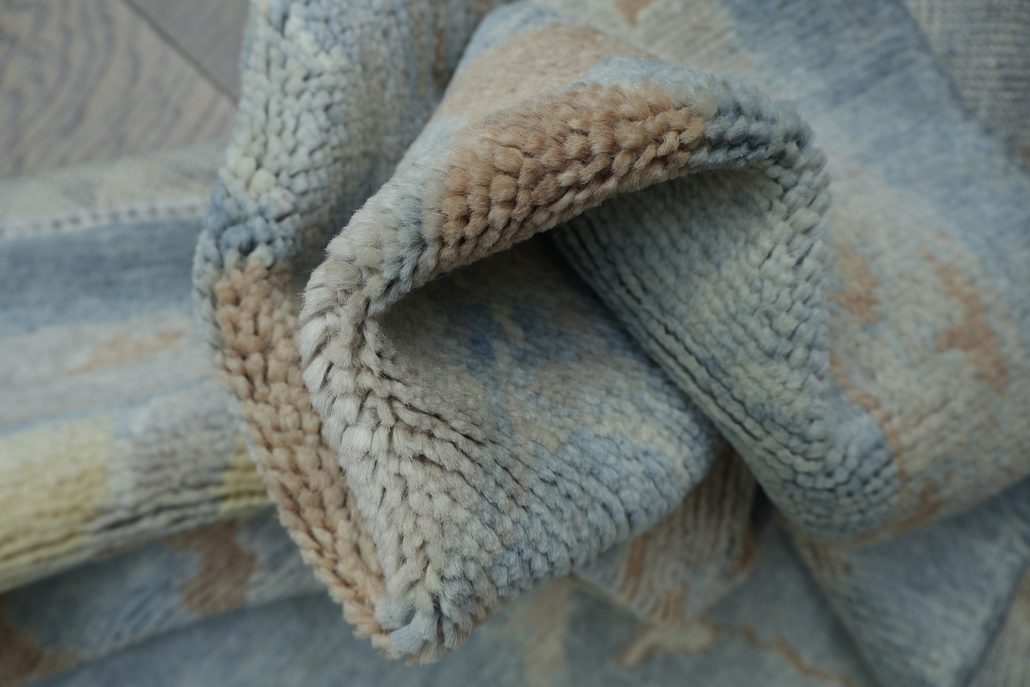 Vegetable Dye Oushak Turkish Area Rug 8x12