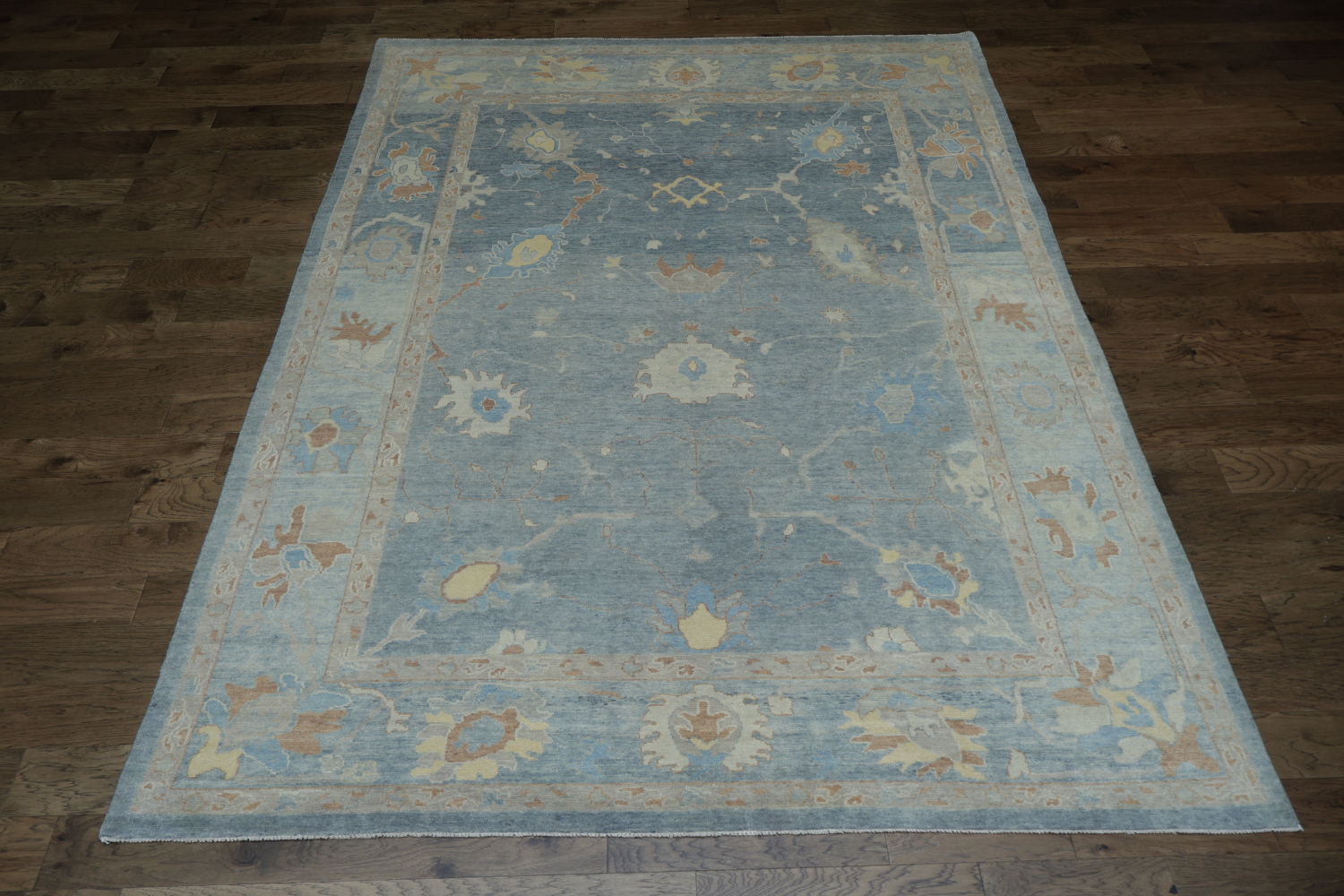 Vegetable Dye Oushak Turkish Area Rug 8x12