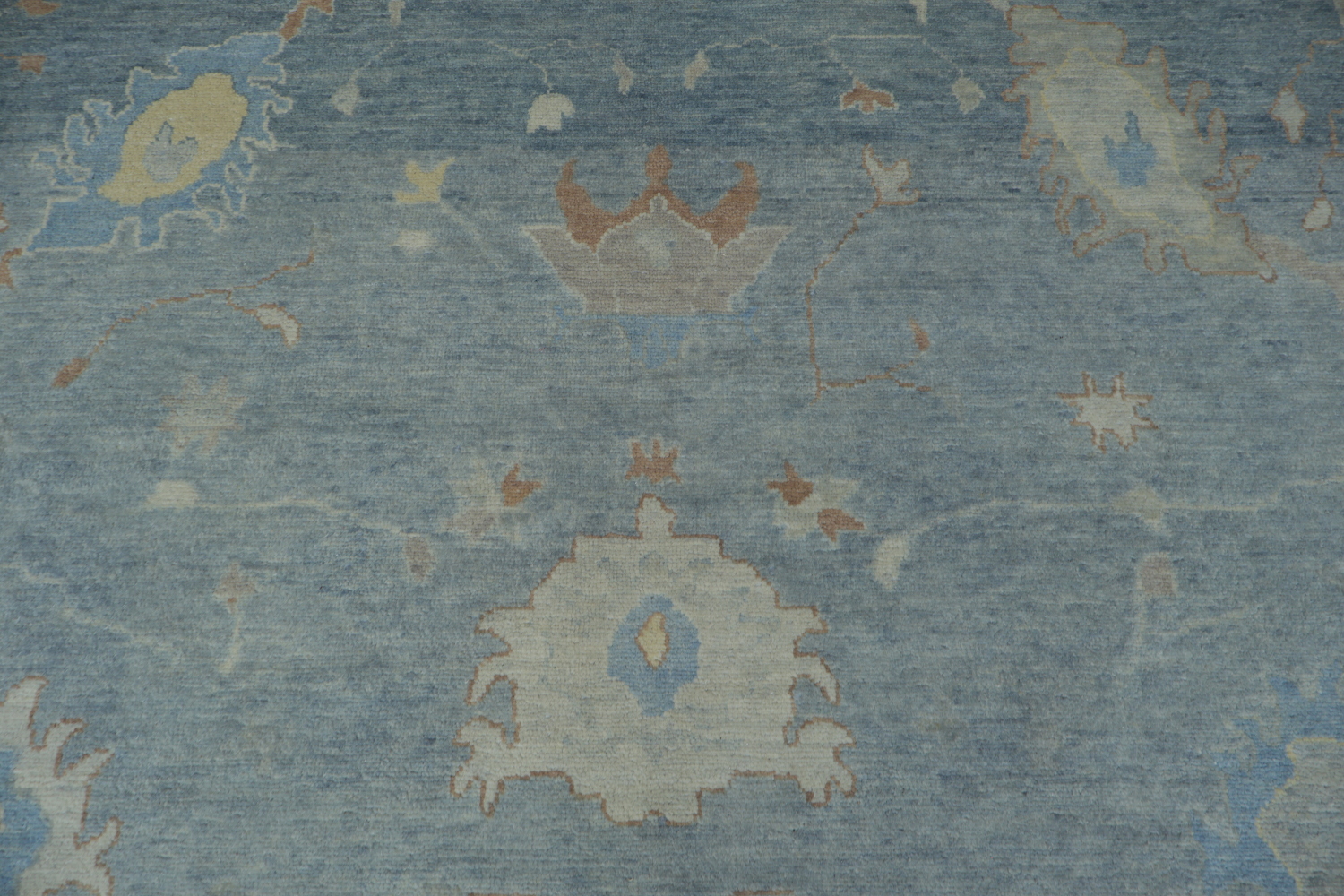 Vegetable Dye Oushak Turkish Area Rug 8x12