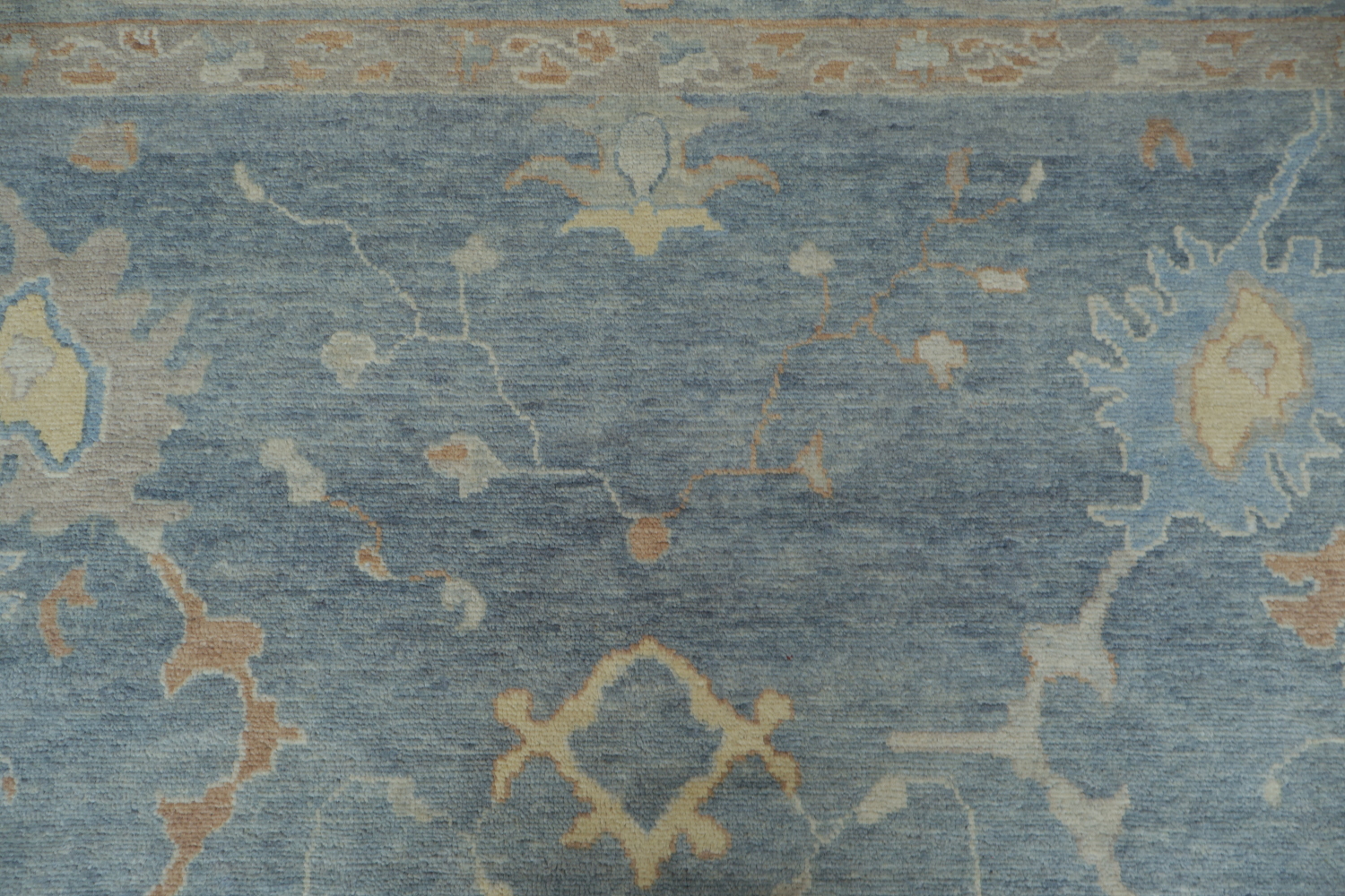 Vegetable Dye Oushak Turkish Area Rug 8x12