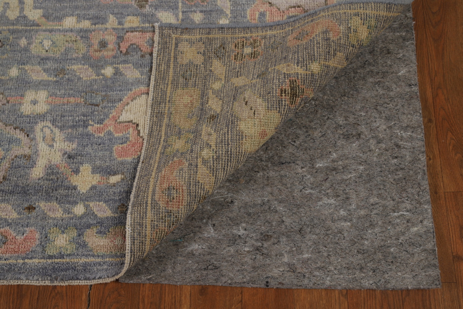 Vegetable Dye Blue Oushak Turkish Area Rug 8x10