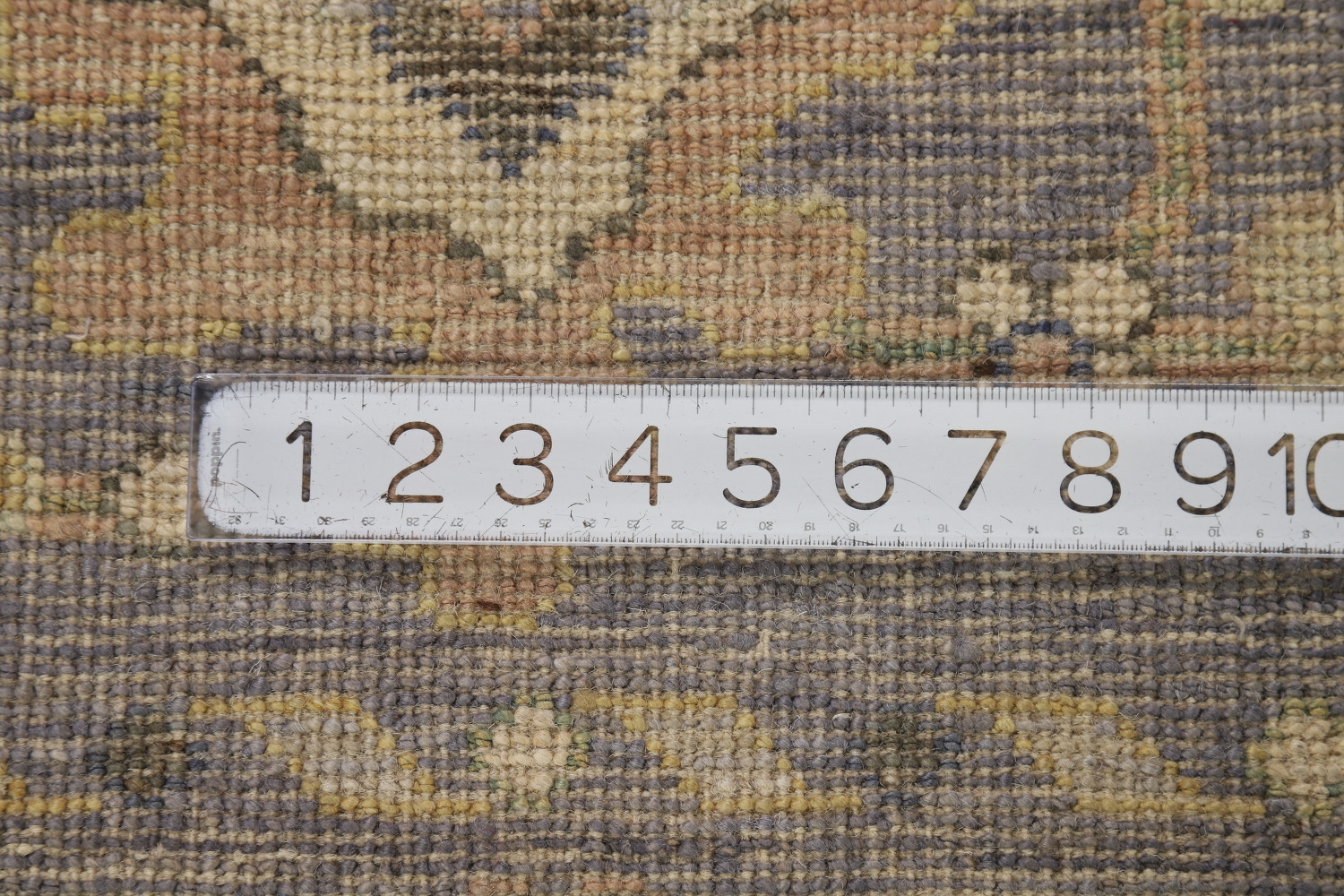Vegetable Dye Blue Oushak Turkish Area Rug 8x10