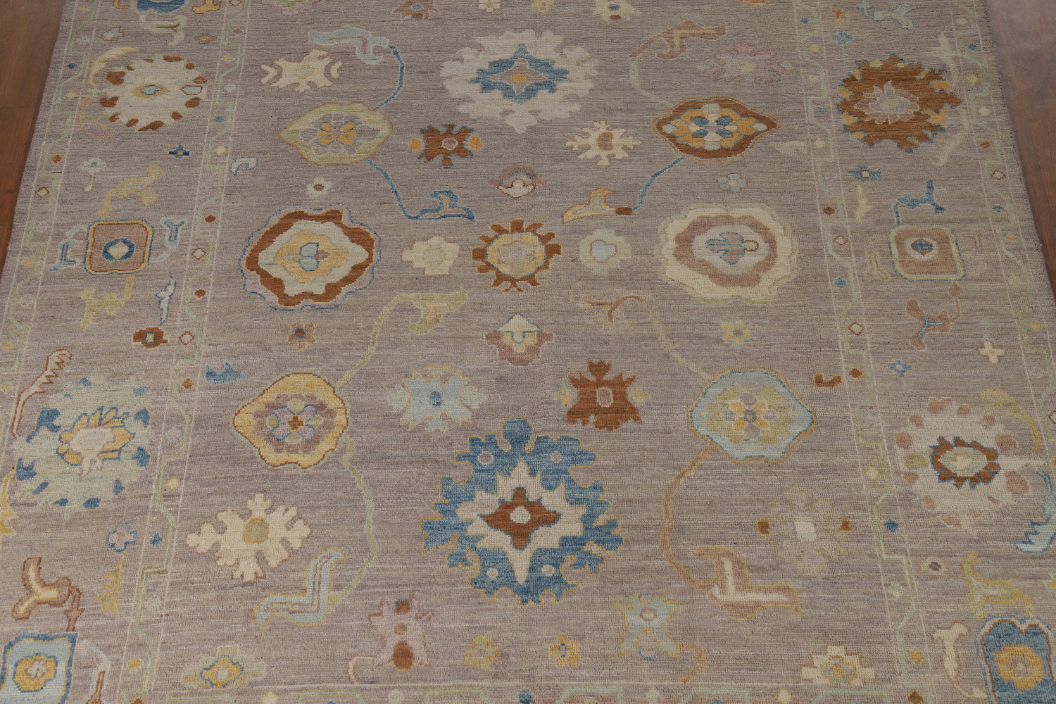 Vegetable Dye Floral Oushak Turkish Area Rug 8x10