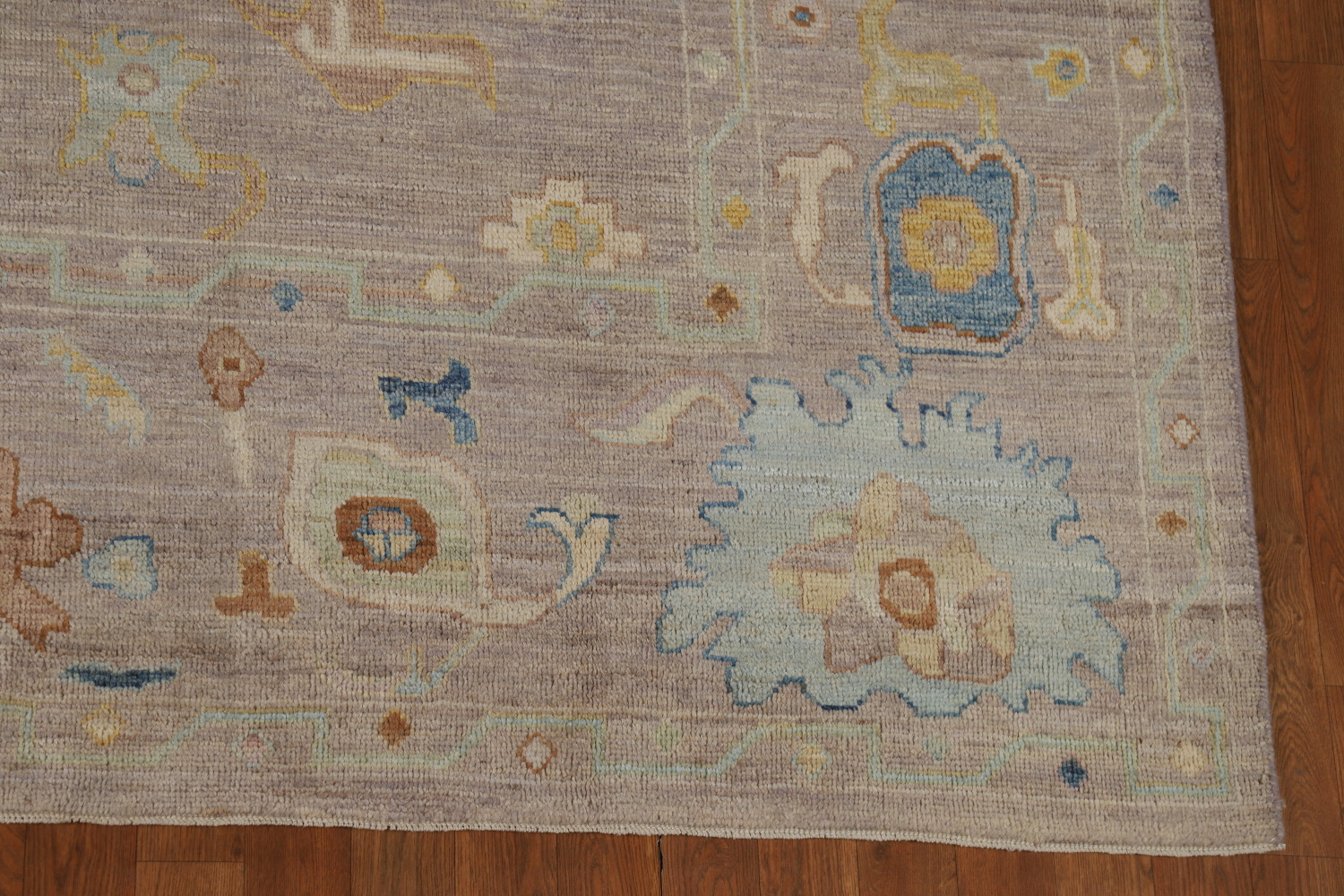 Vegetable Dye Floral Oushak Turkish Area Rug 8x10
