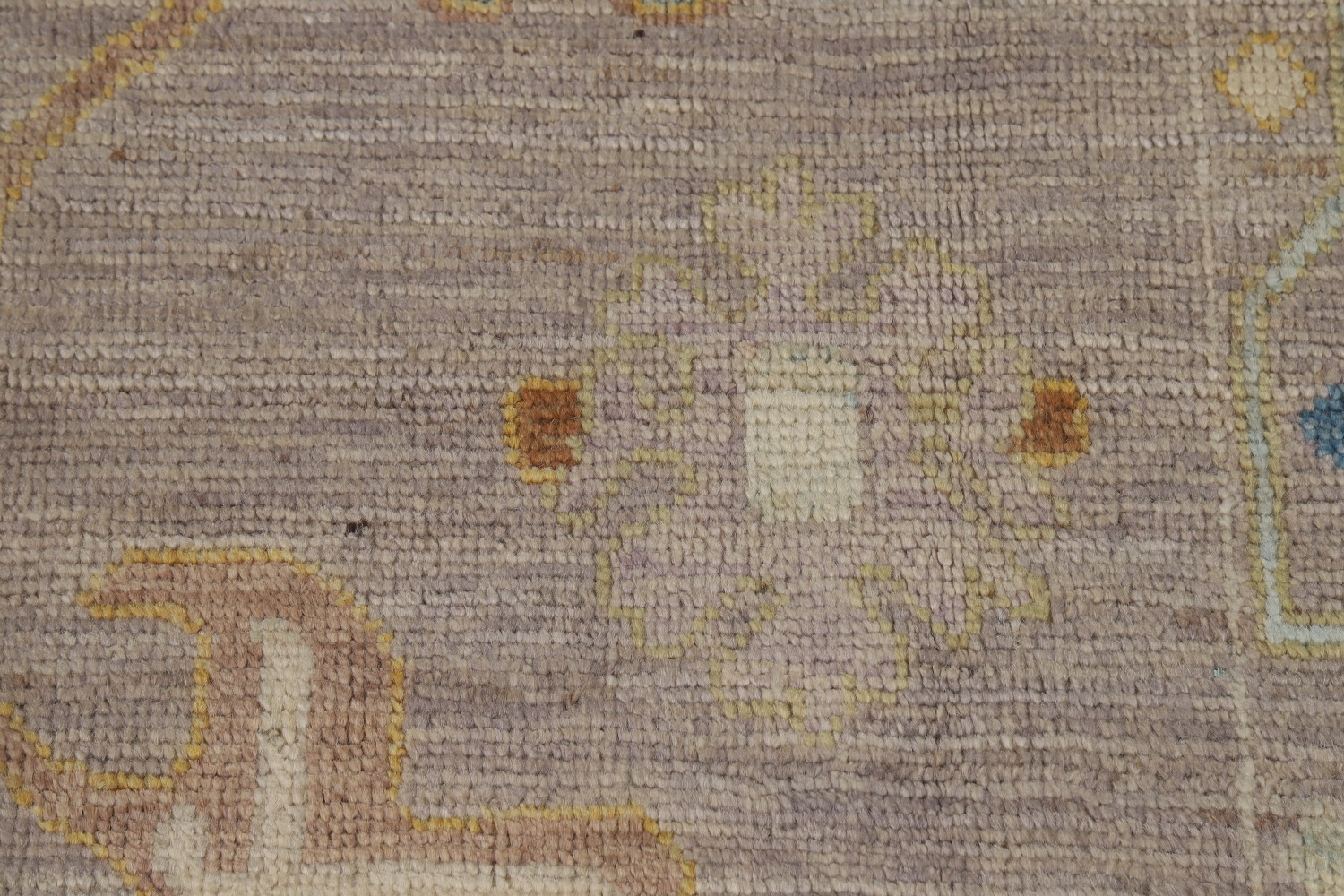Vegetable Dye Floral Oushak Turkish Area Rug 8x10