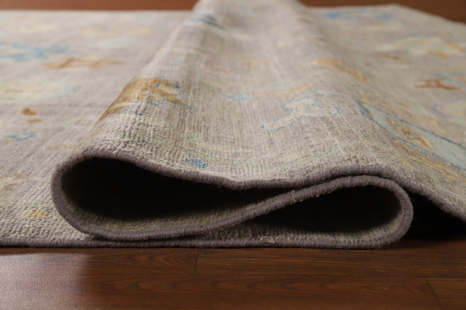 Vegetable Dye Floral Oushak Turkish Area Rug 8x10