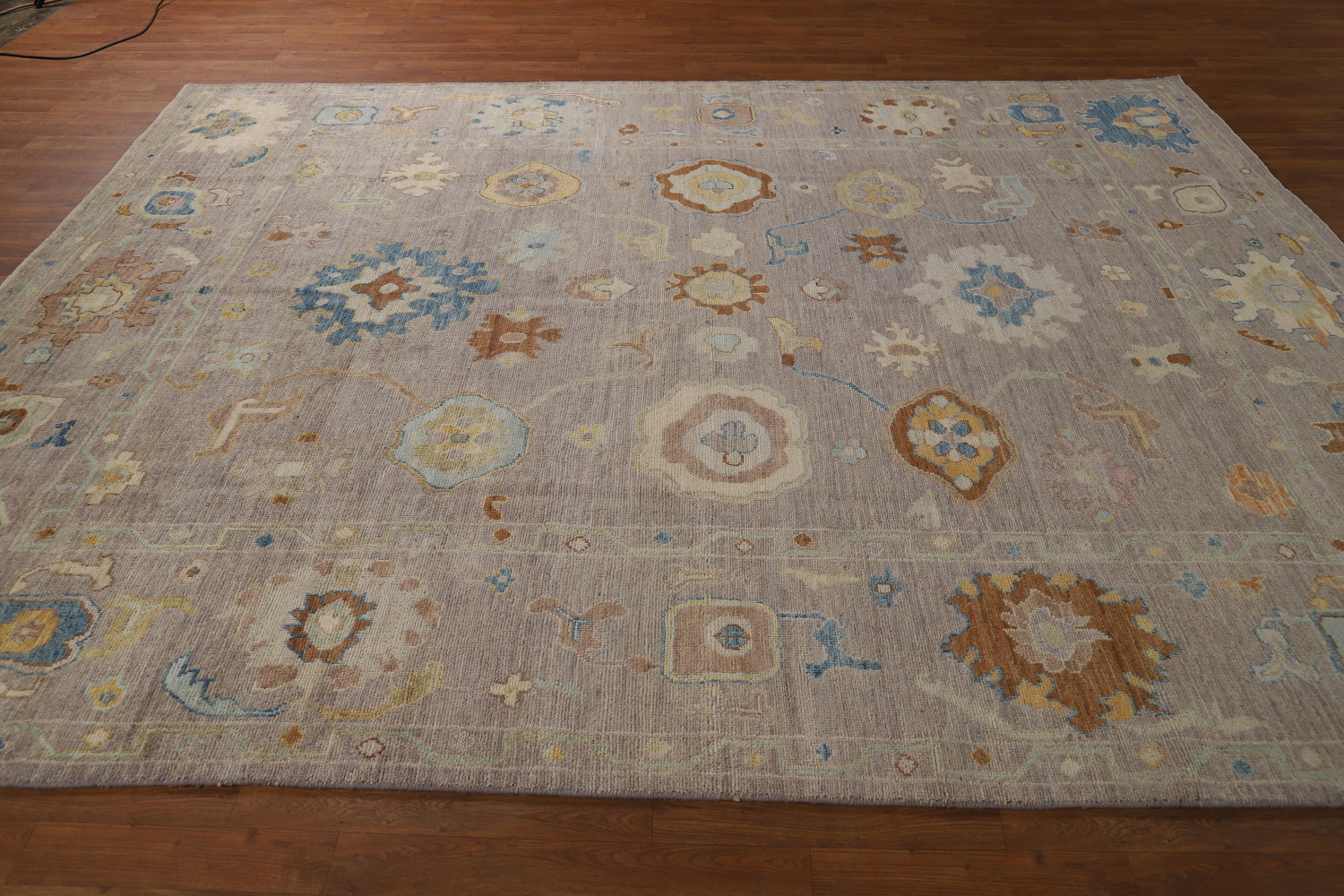 Vegetable Dye Floral Oushak Turkish Area Rug 8x10