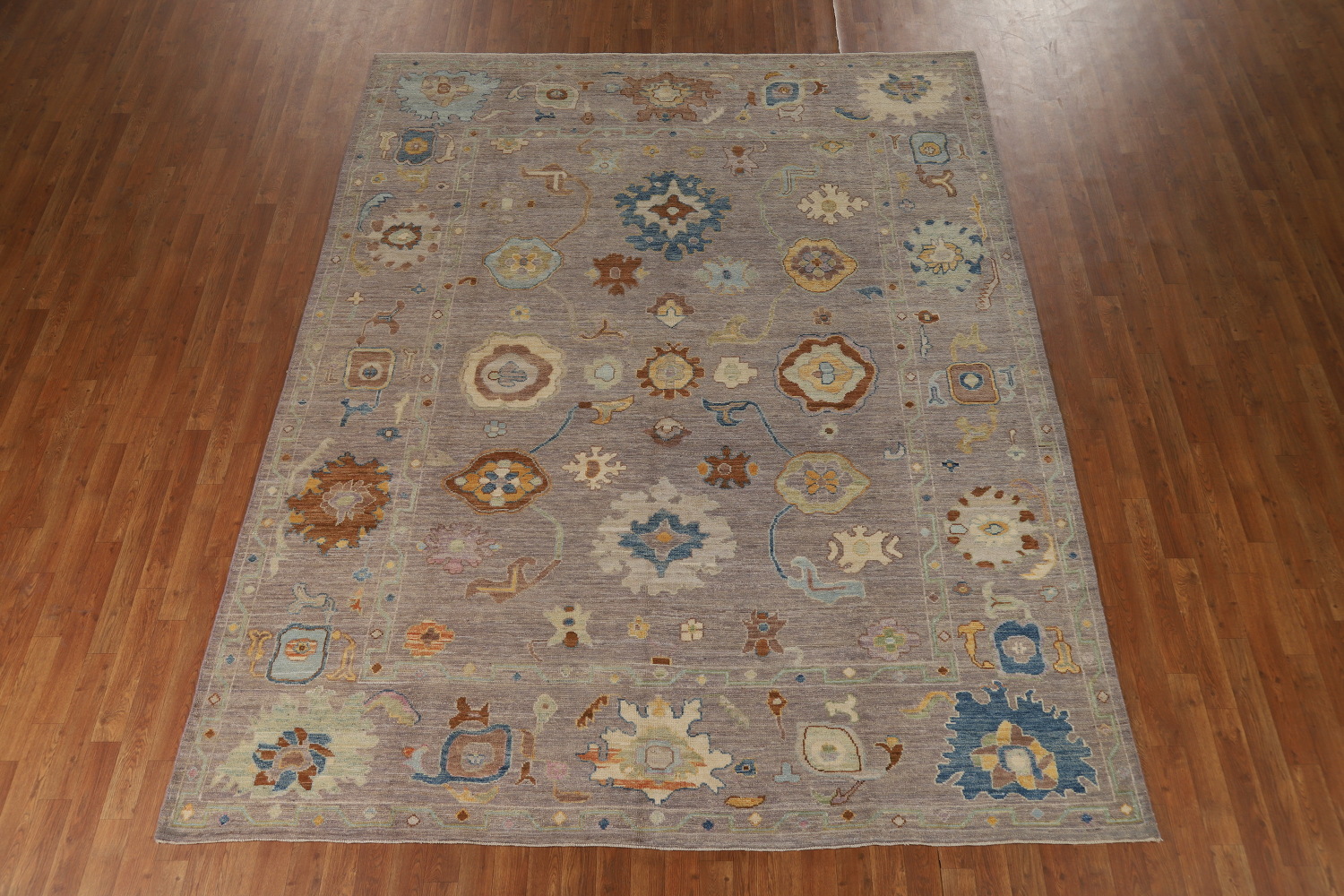 Vegetable Dye Floral Oushak Turkish Area Rug 8x10
