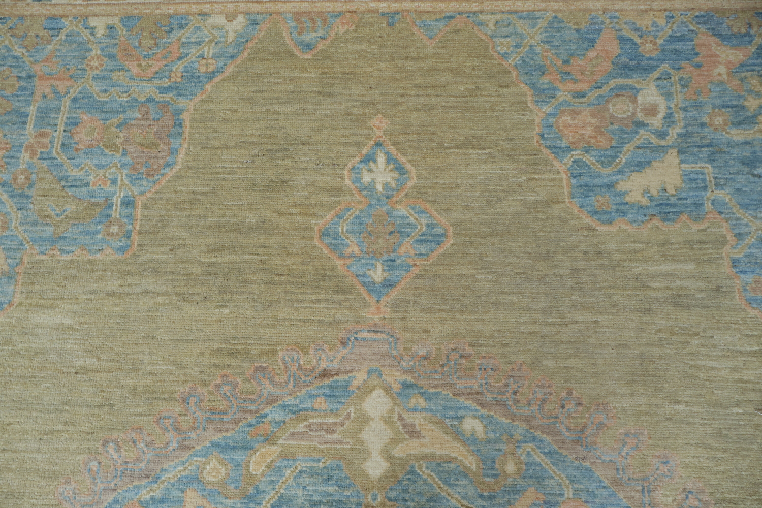 Vegetable Dye Oushak Turkish Area Rug 9x12