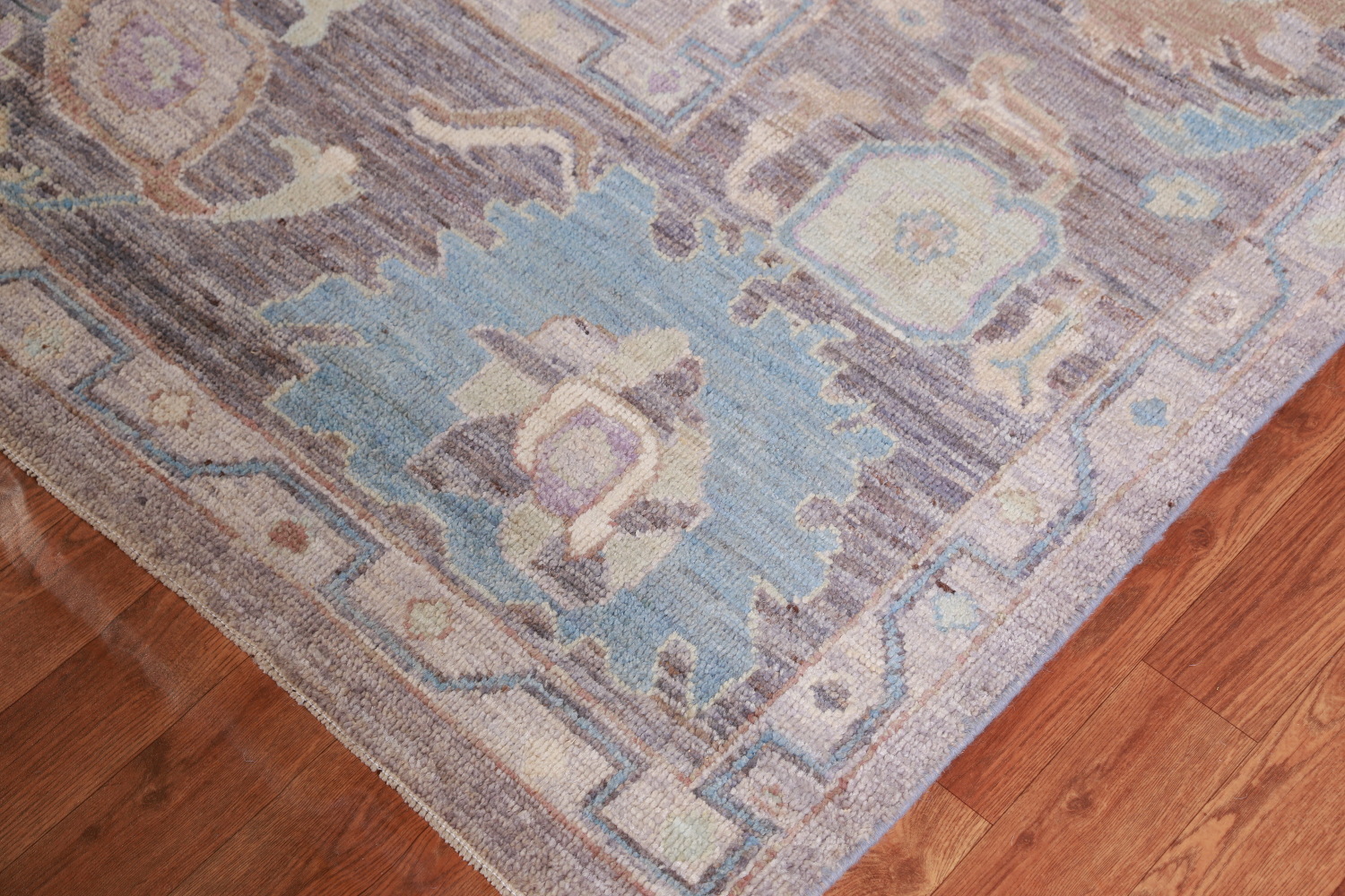 Vegetable Dye Wool Oushak Turkish Area Rug 8x10