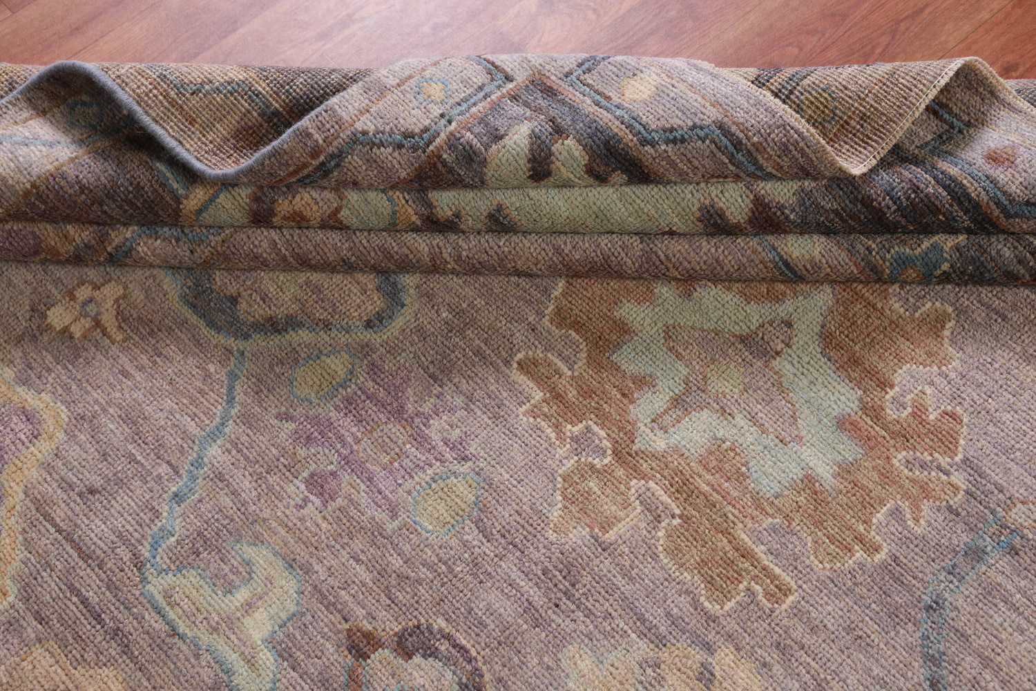 Vegetable Dye Wool Oushak Turkish Area Rug 8x10