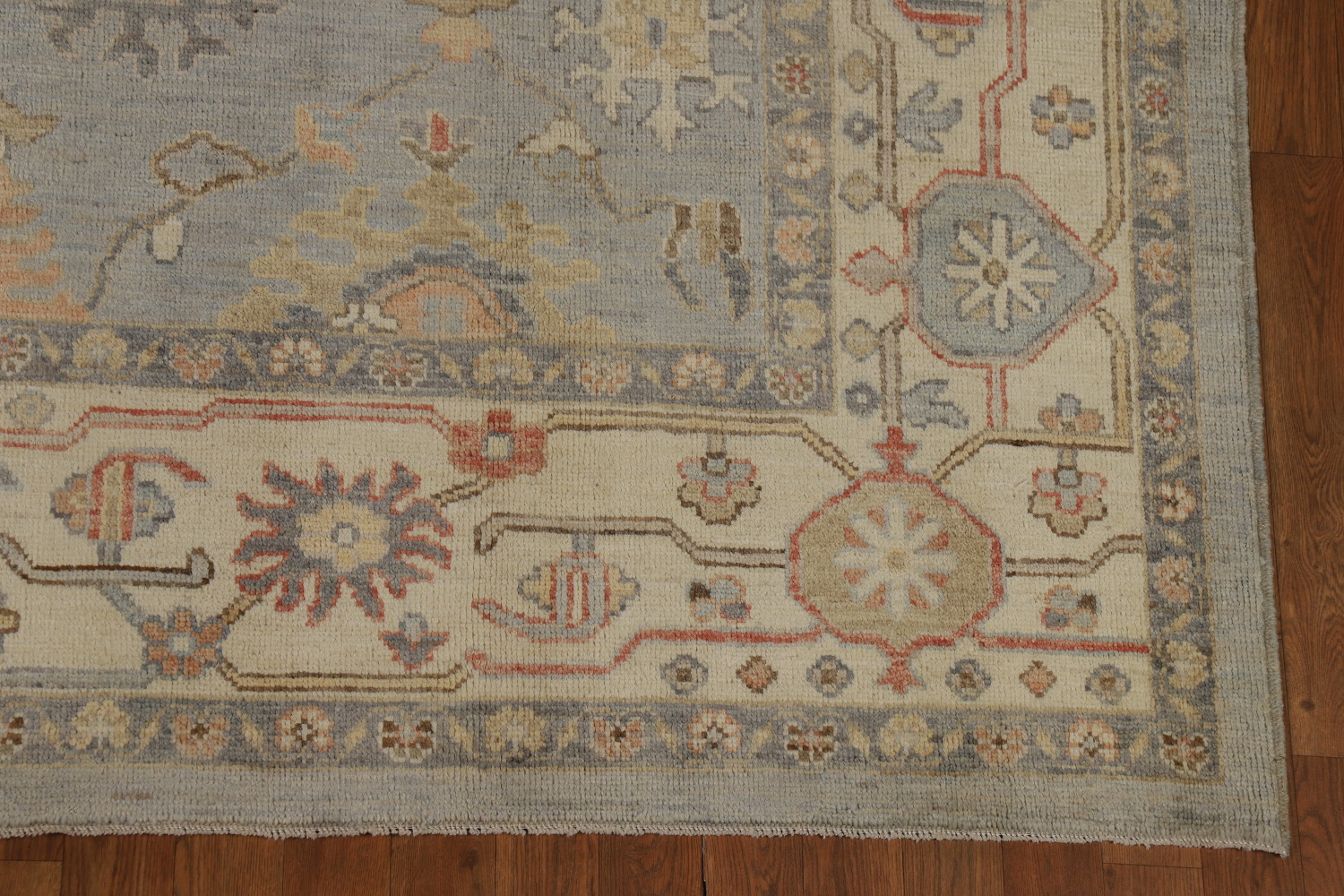 Vegetable Dye Floral Oushak Turkish Area Rug 8x10