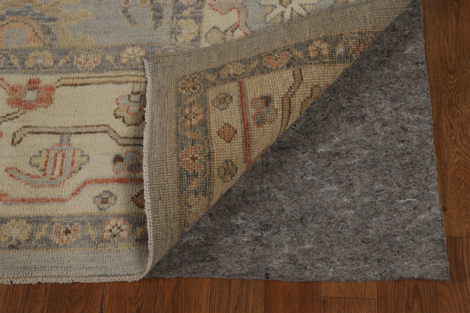 Vegetable Dye Floral Oushak Turkish Area Rug 8x10