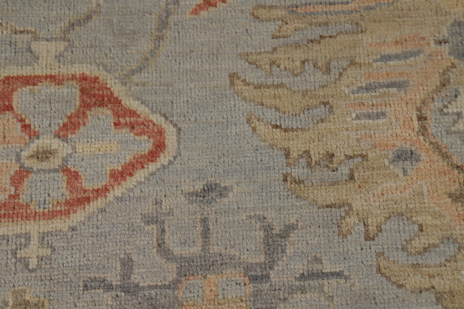 Vegetable Dye Floral Oushak Turkish Area Rug 8x10