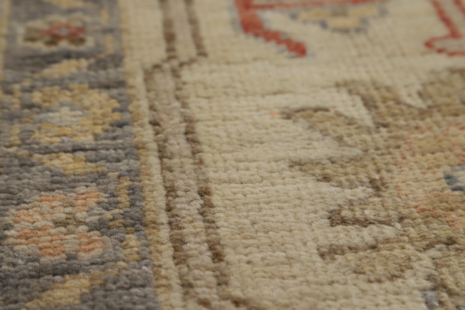 Vegetable Dye Floral Oushak Turkish Area Rug 8x10