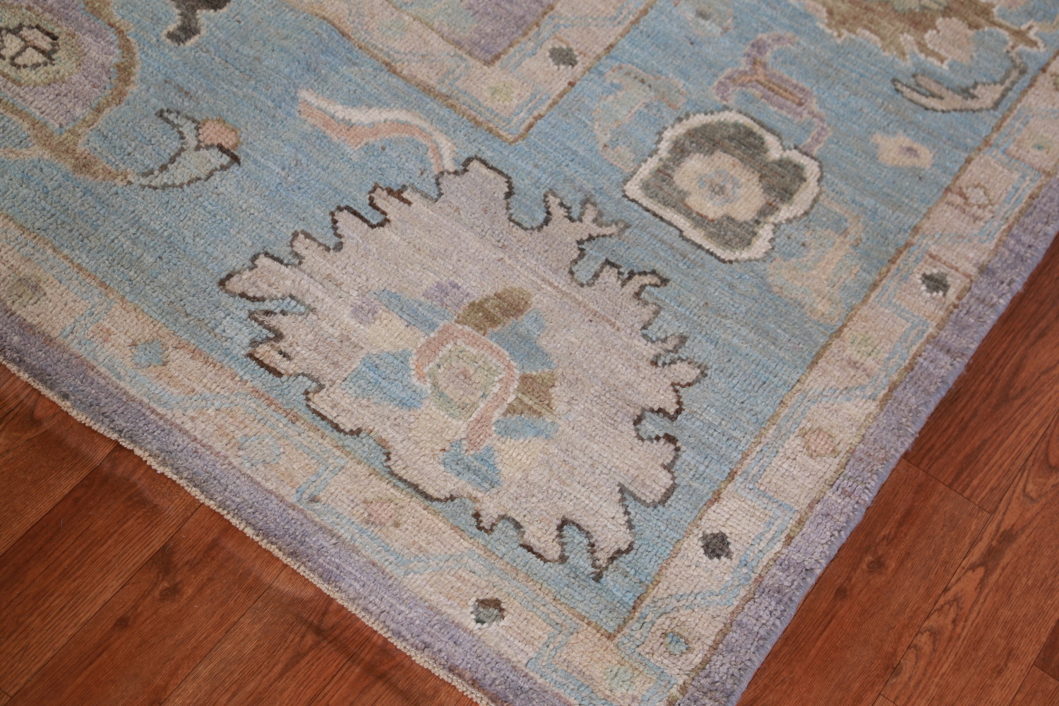 Vegetable Dye Purple Oushak Turkish Area Rug 8x10
