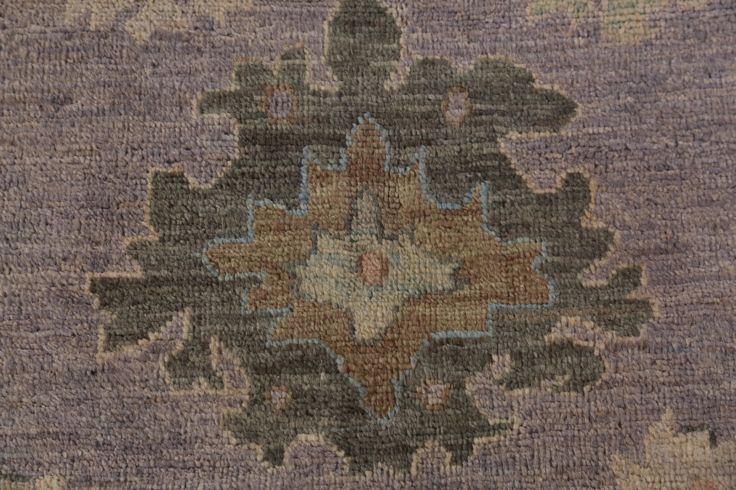 Vegetable Dye Purple Oushak Turkish Area Rug 8x10