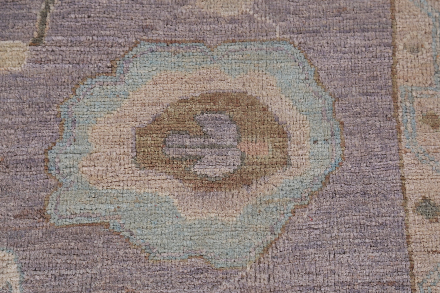 Vegetable Dye Purple Oushak Turkish Area Rug 8x10