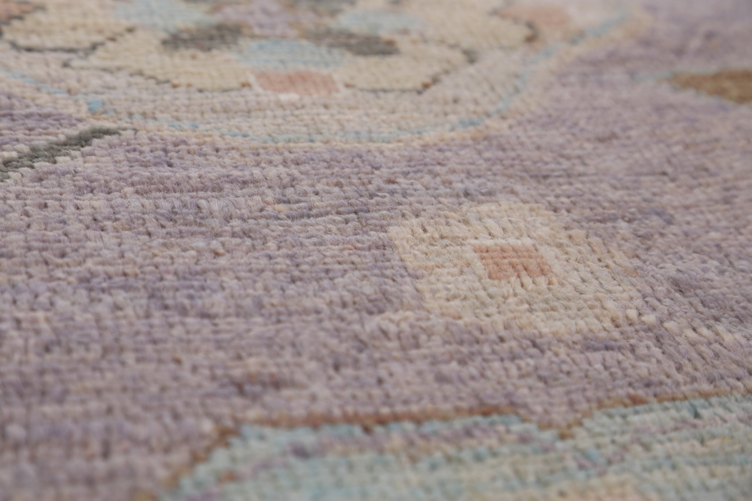 Vegetable Dye Purple Oushak Turkish Area Rug 8x10