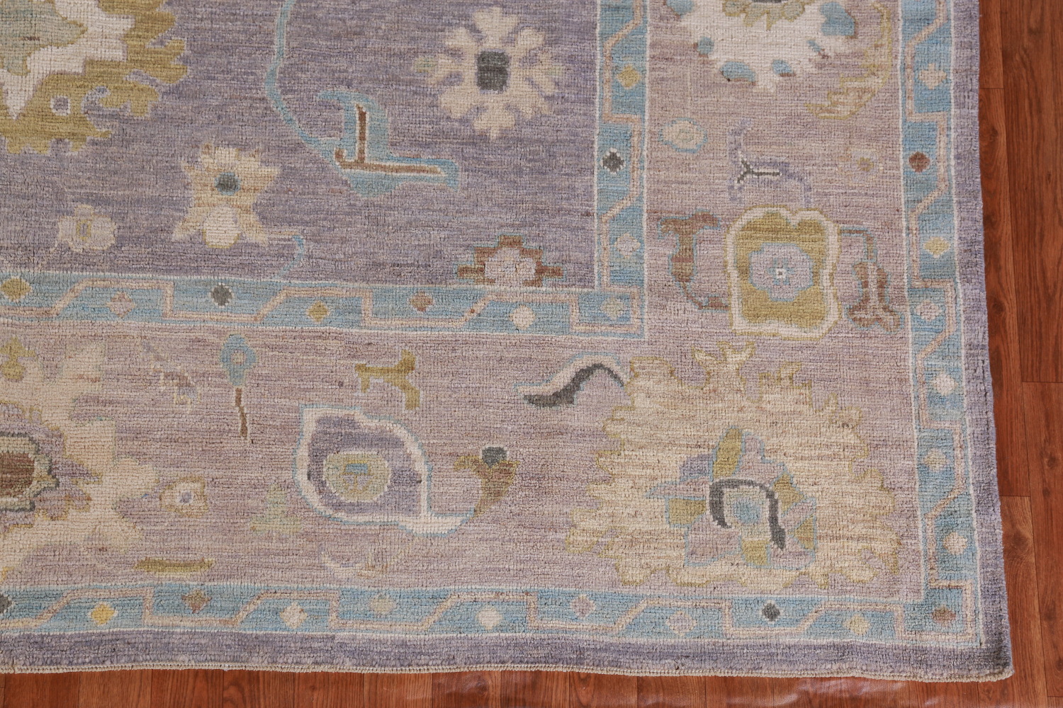 Vegetable Dye Floral Oushak Turkish Area Rug 8x10