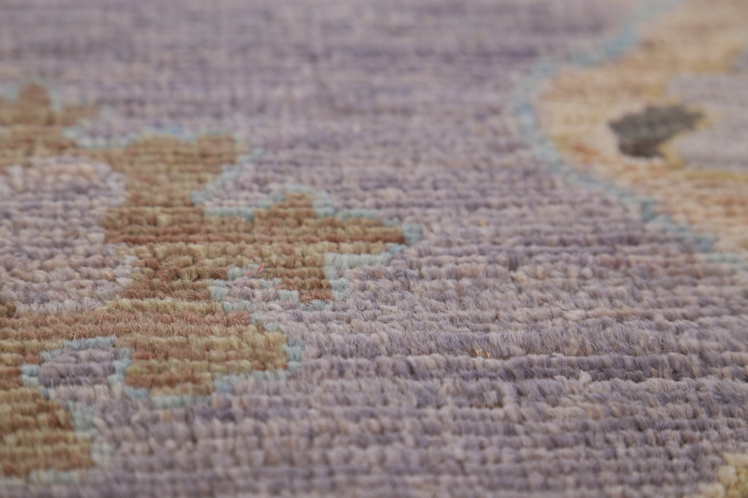 Vegetable Dye Floral Oushak Turkish Area Rug 8x10