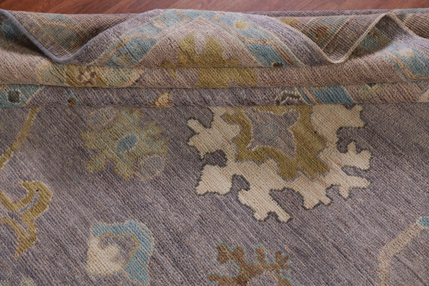 Vegetable Dye Floral Oushak Turkish Area Rug 8x10