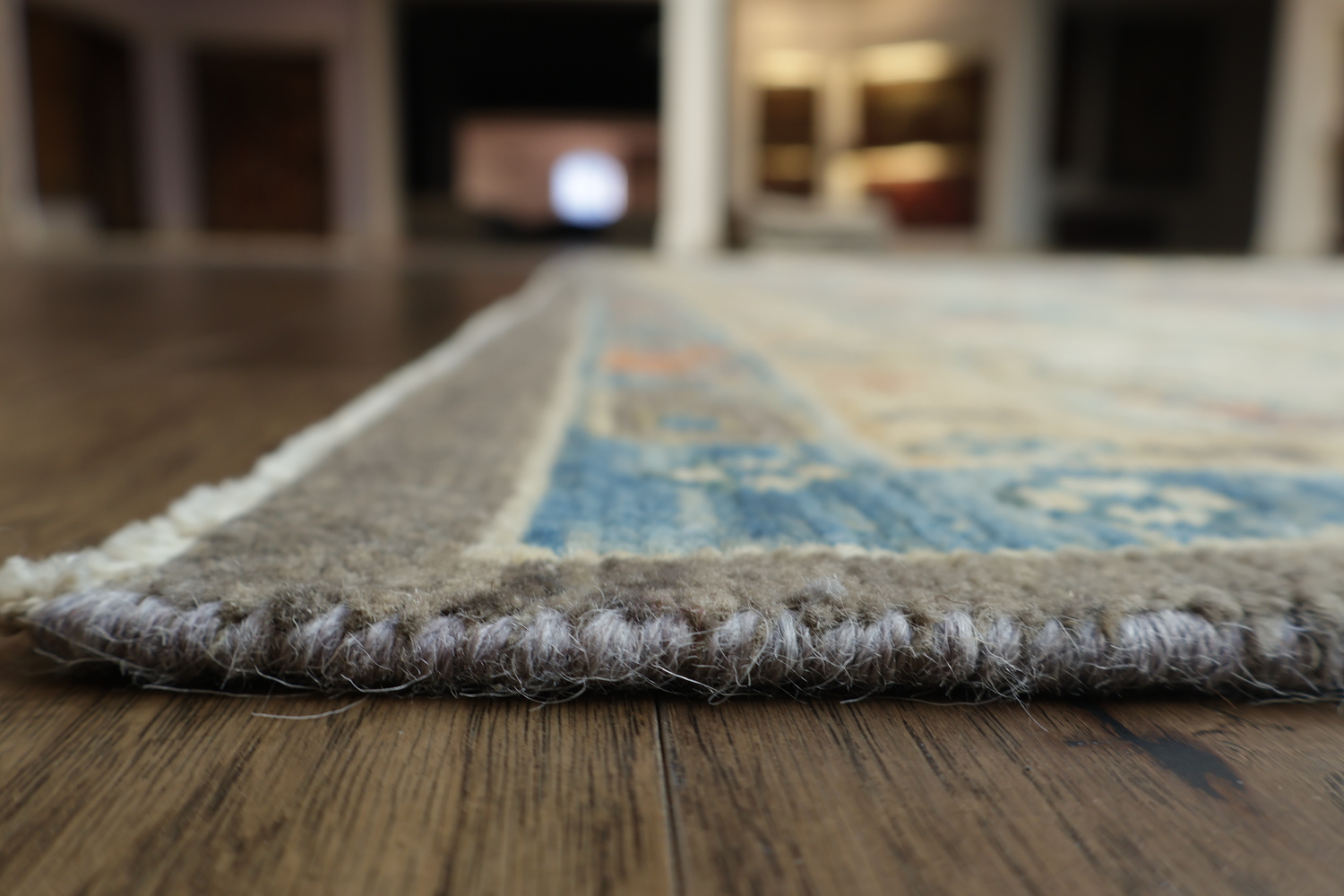 Vegetable Dye Floral Oushak Turkish Area Rug 9x12