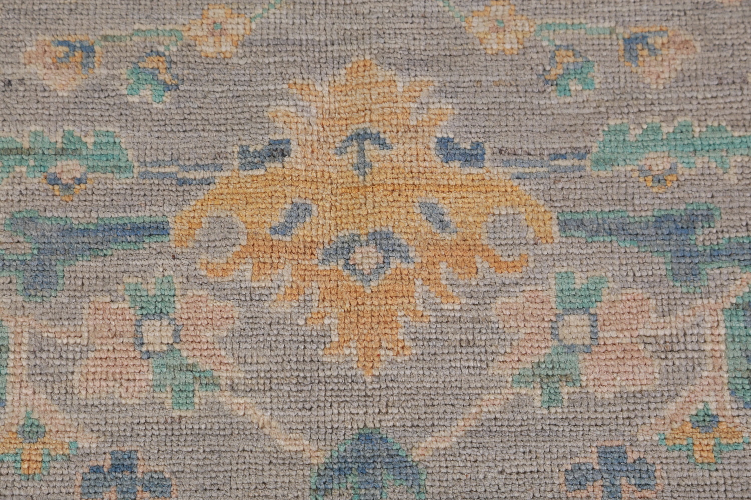 Vegetable Dye Wool Oushak Turkish Area Rug 9x12