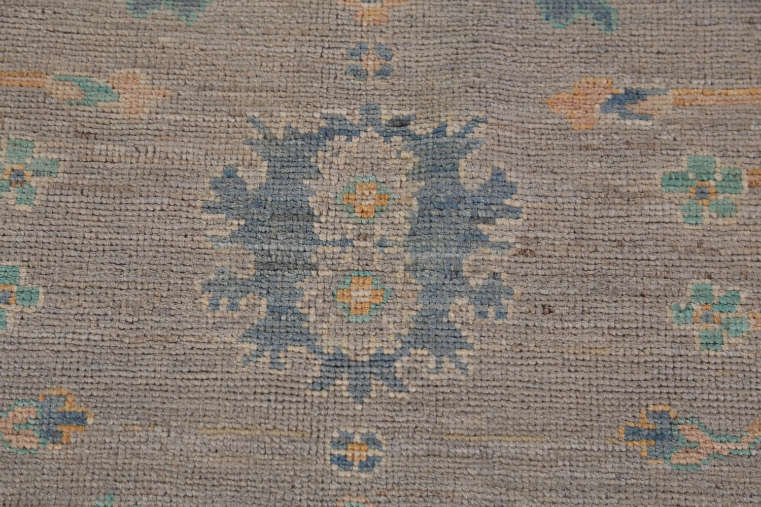 Vegetable Dye Wool Oushak Turkish Area Rug 9x12