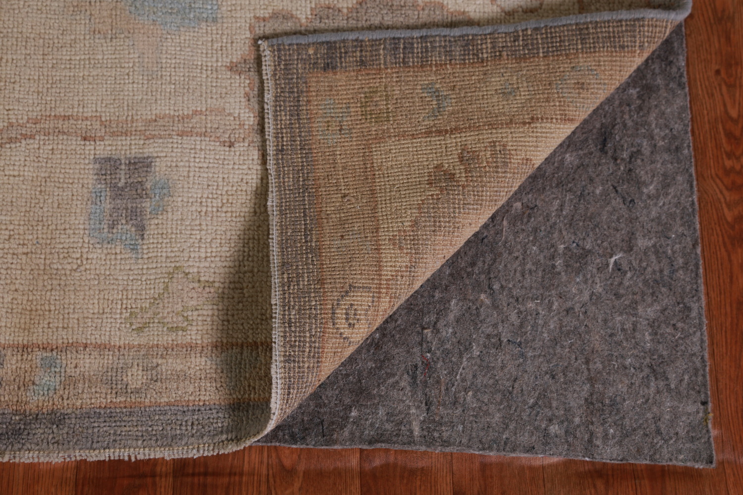 Vegetable Dye Gray Oushak Turkish Area Rug 8x9
