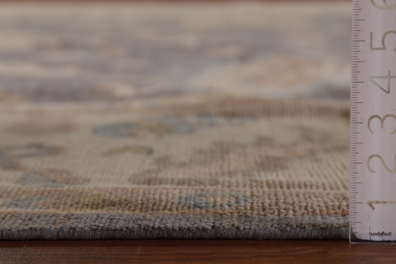 Vegetable Dye Gray Oushak Turkish Area Rug 8x9