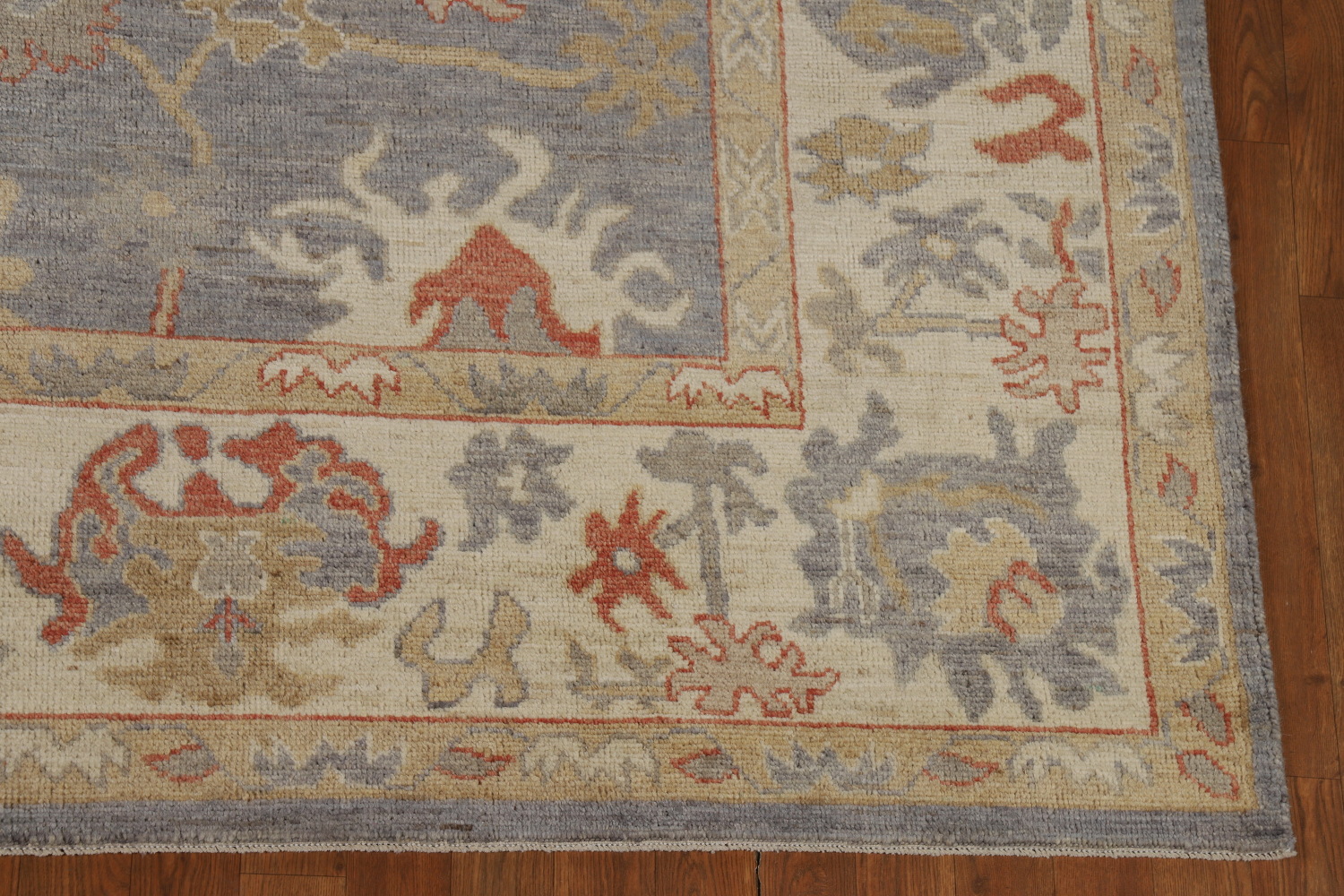 Vegetable Dye Floral Oushak Turkish Area Rug 8x10