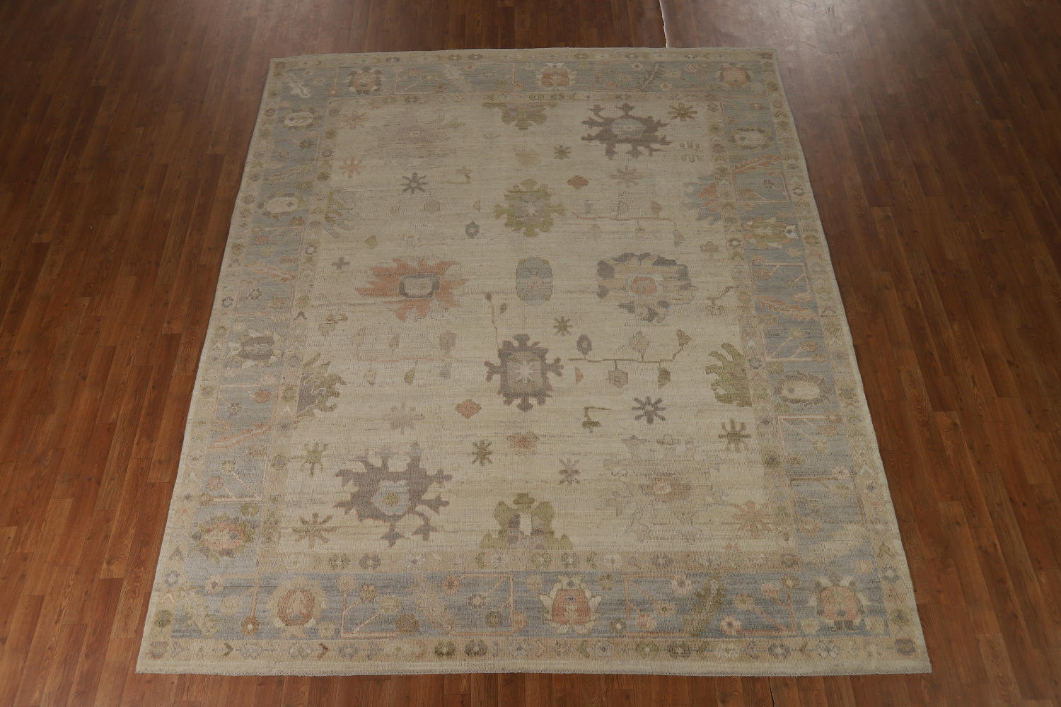 Vegetable Dye Wool Oushak Turkish Area Rug 8x10