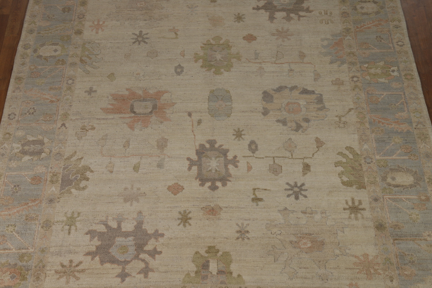 Vegetable Dye Wool Oushak Turkish Area Rug 8x10