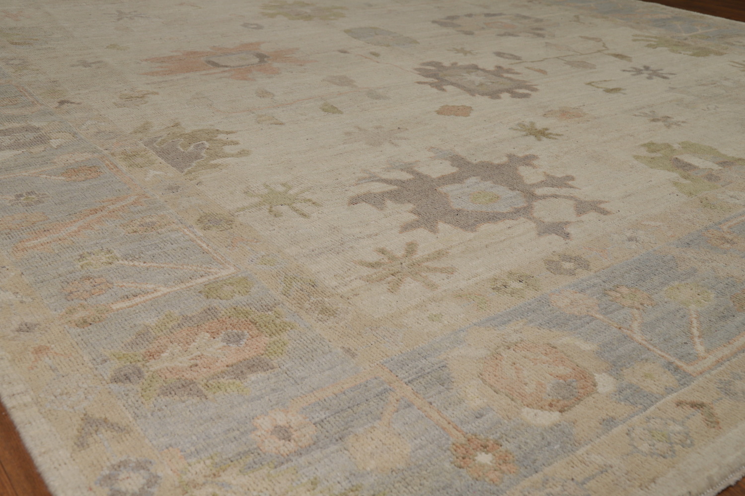 Vegetable Dye Wool Oushak Turkish Area Rug 8x10