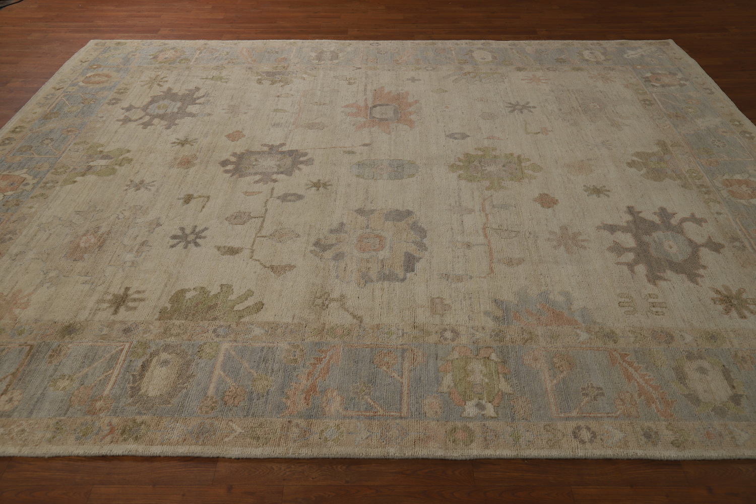 Vegetable Dye Wool Oushak Turkish Area Rug 8x10
