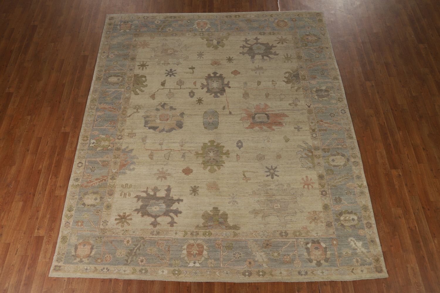 Vegetable Dye Wool Oushak Turkish Area Rug 8x10