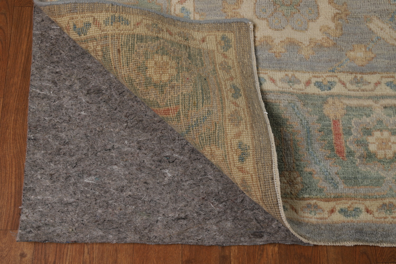 Vegetable Dye Gray Oushak Turkish Area Rug 8x10