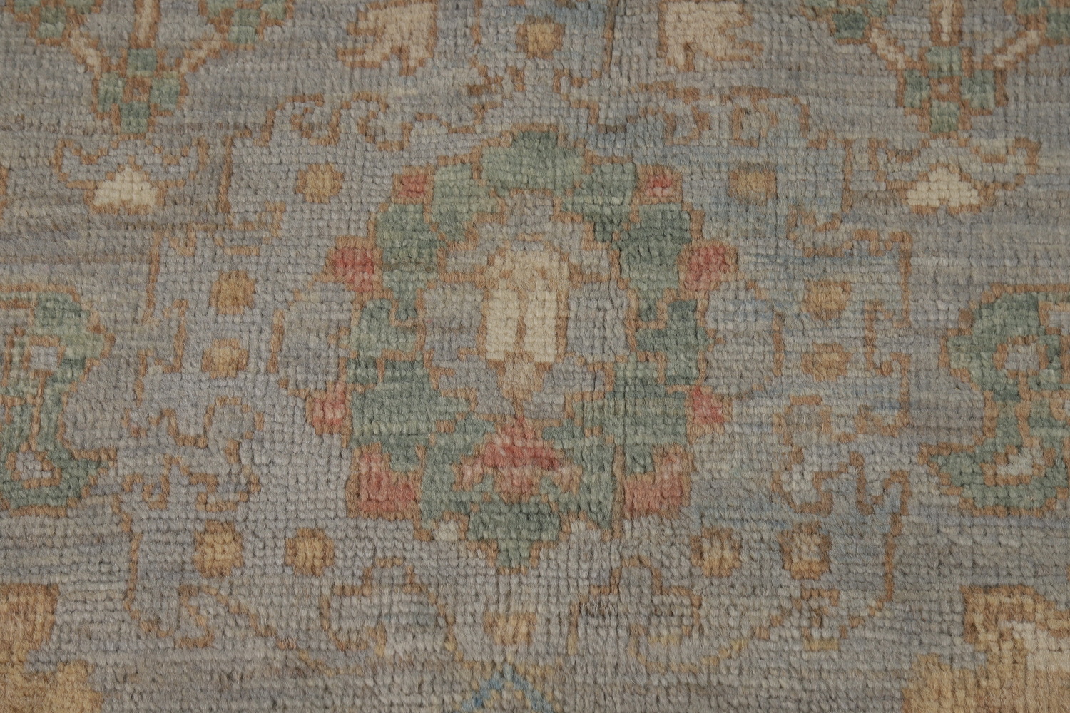 Vegetable Dye Gray Oushak Turkish Area Rug 8x10