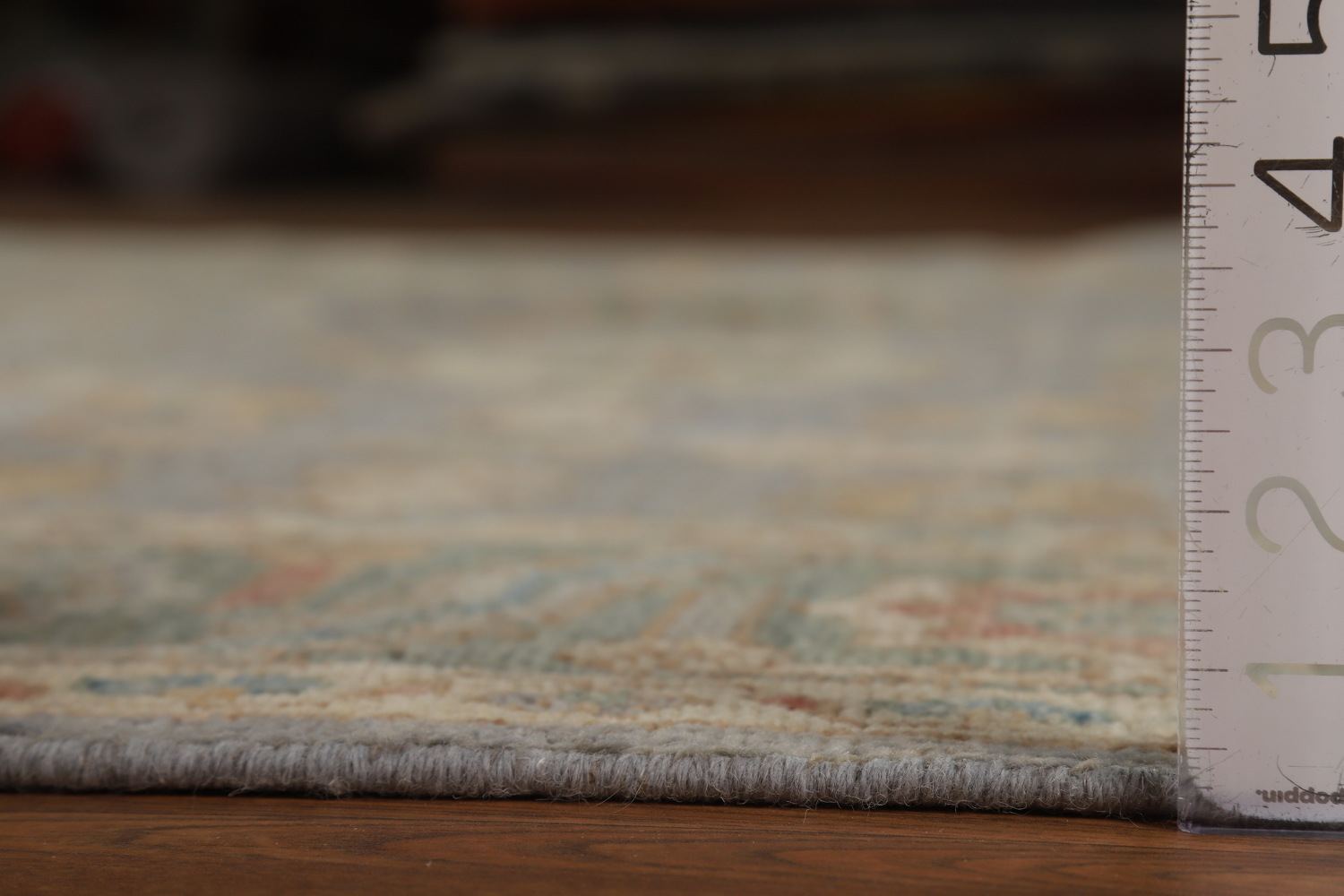 Vegetable Dye Gray Oushak Turkish Area Rug 8x10