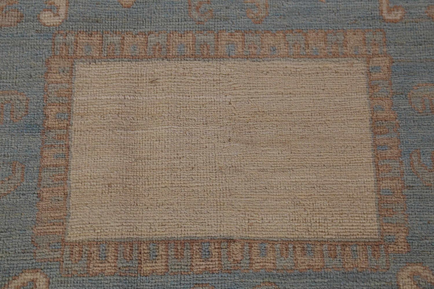 Vegetable Dye Blue Oushak Turkish Large Rug 10x14