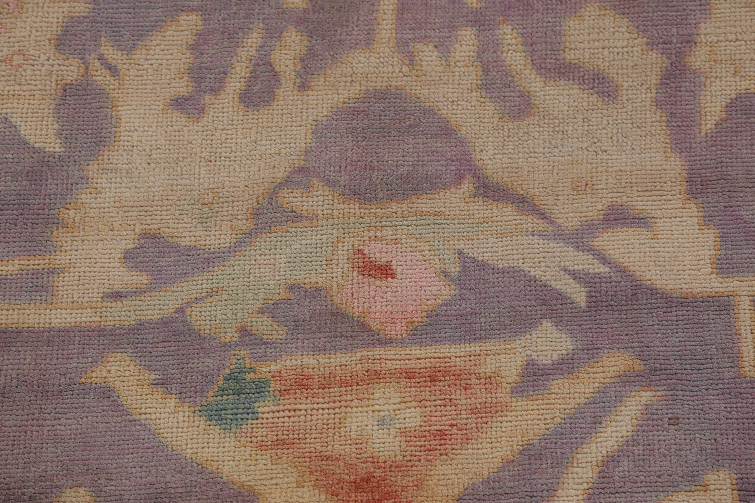Vegetable Dye Purple Oushak Turkish Area Rug 10x13