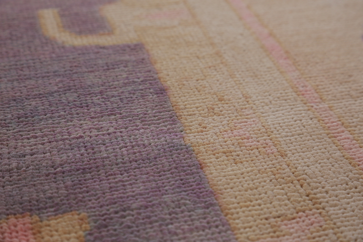 Vegetable Dye Purple Oushak Turkish Area Rug 10x13
