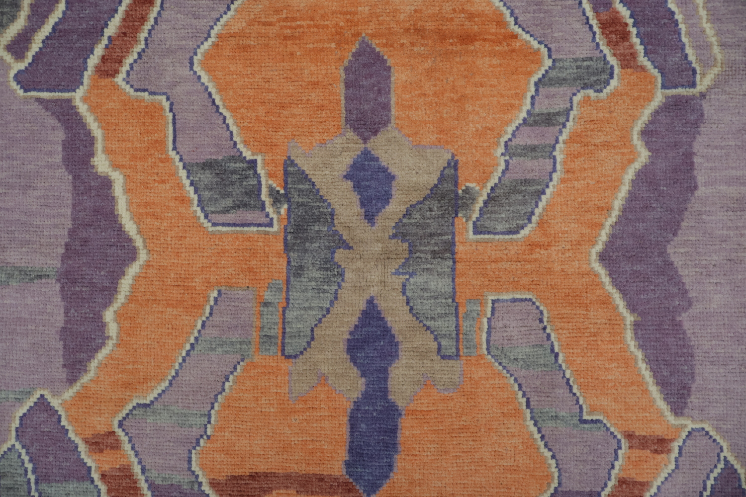 Vegetable Dye Purple Oushak Turkish Rug 4x7