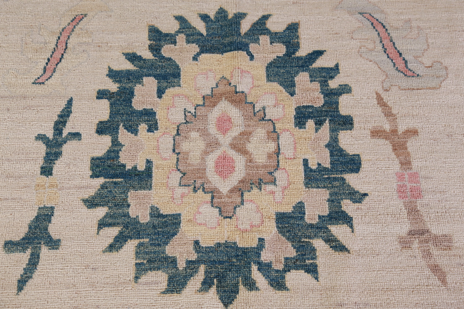 Vegetable Dye Oushak Turkish Large Rug 10x14